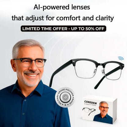 Coredew™ Smart Glasses with Adaptive Light Control
